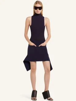REVERSED BELT MINI SKIRT