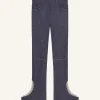 REVERSED DENIM PANTS