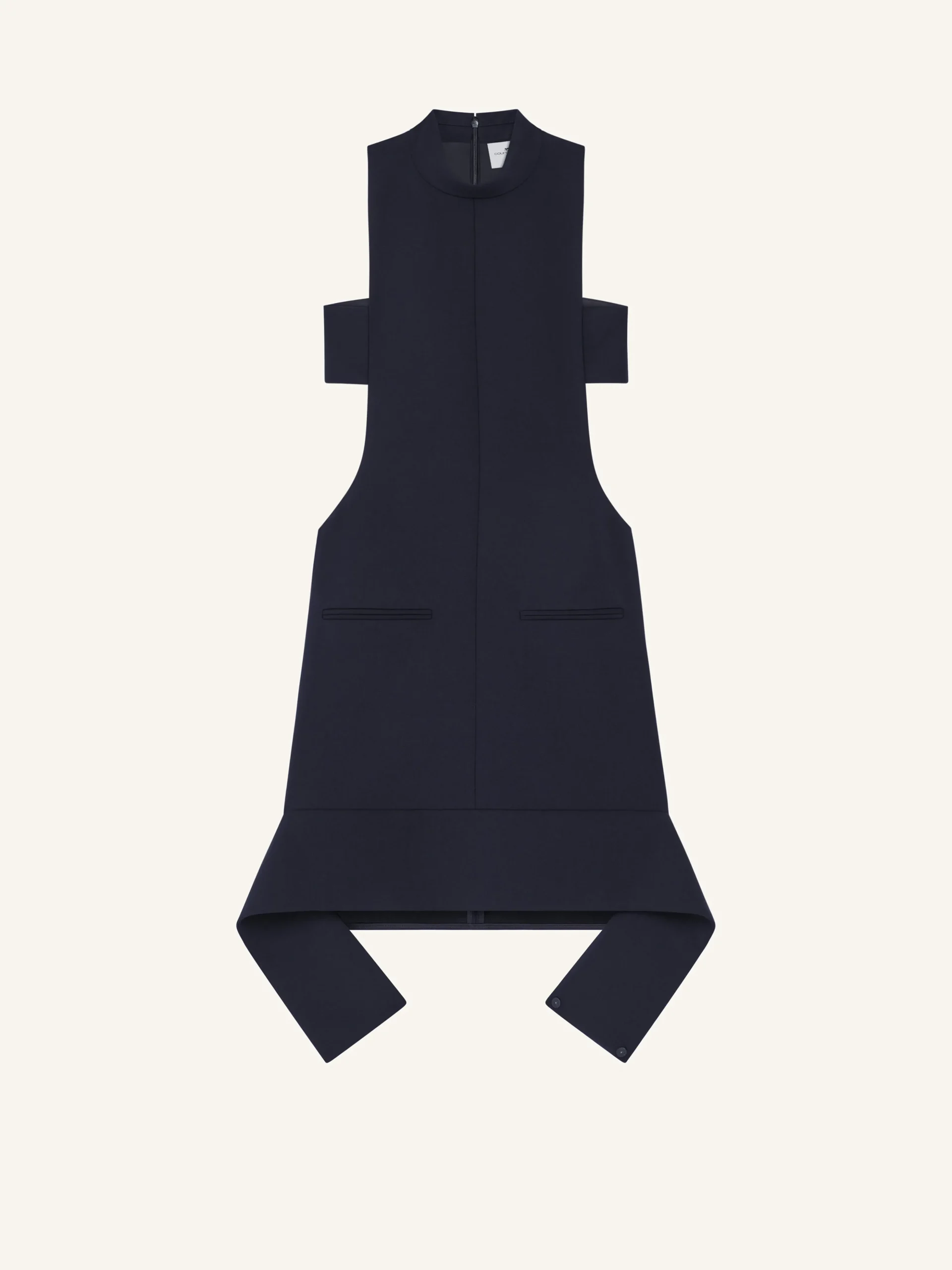 REVERSED POLYWOOL DRESS