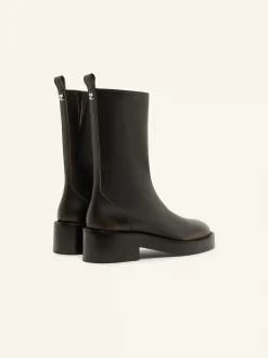 RIDER PATINATED LEATHER BOOTS
