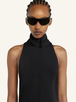SCARF SLEEVELESS DRESS