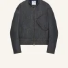 SCUBA DENIM BIKER JACKET