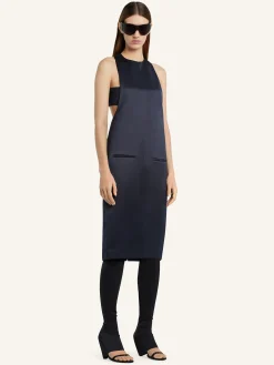 SCUBA HERITAGE SATIN LONG DRESS
