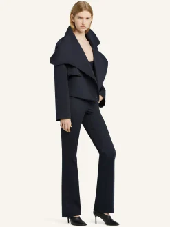 SHORT OBLIQUE TRENCH COAT