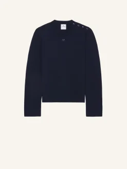 SHOULDER SNAPS SWEATER