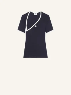 SLASH CONTRAST T-SHIRT