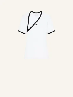 SLASH CONTRAST T-SHIRT