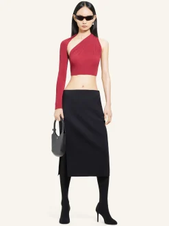 SLASH CROP TOP