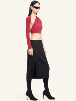 SLASH CROP TOP