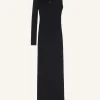 SLASH RIB KNIT LONG DRESS