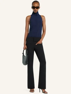 SLEEVELESS SCARF BLOUSE