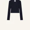 SOLAR CROPPED RIB CARDIGAN
