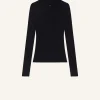 SOLAR LIGHT RIB MOCKNECK SWEATER