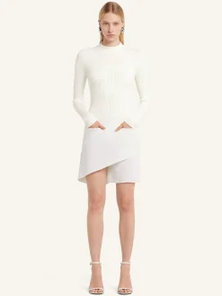 SOLAR LIGHT RIB MOCKNECK SWEATER