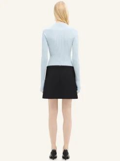 SOLAR LIGHT RIB MOCKNECK SWEATER