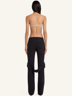 STRAP BOOTCUT PANTS