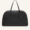 STUD GRAINED LEATHER WEEKENDER BAG