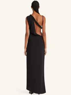TWIST ASYMMETRICAL LONG DRESS