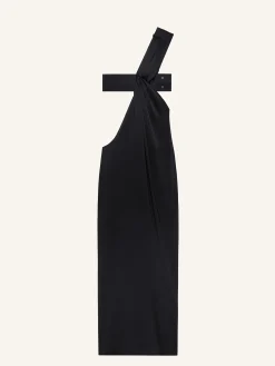 TWIST DRAPED DRESS