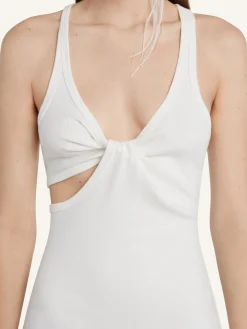 TWIST 90'S RIB DRESS