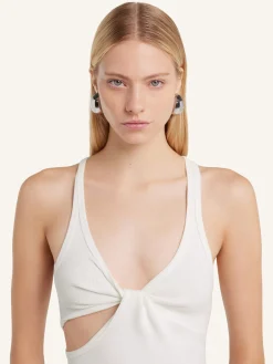 TWIST 90'S RIB TANK TOP