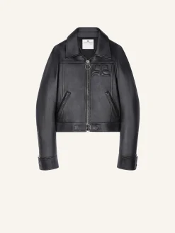 ZIPPED ICONIC LEATHER JACKET