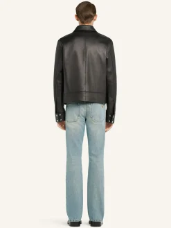 ZIPPED LEATHER JACKET