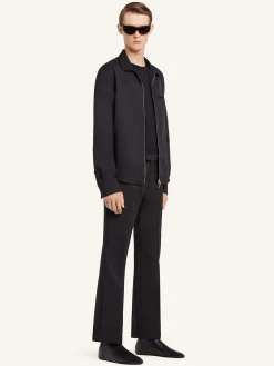 ZIPPED TWILL SHIRT